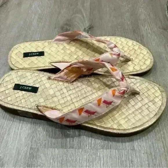 J. Crew Bamboo Pink Flip Flops - Picture 3 of 6